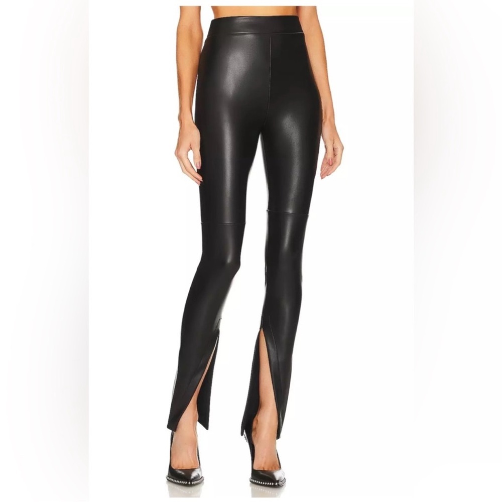 Alix NYC Faux Leather Split Hem Pants. Excellent condition.